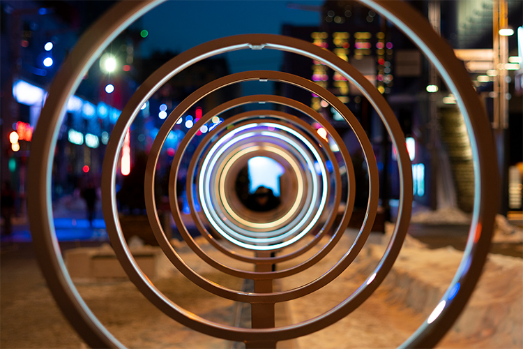 An interactive art installation in Montreal