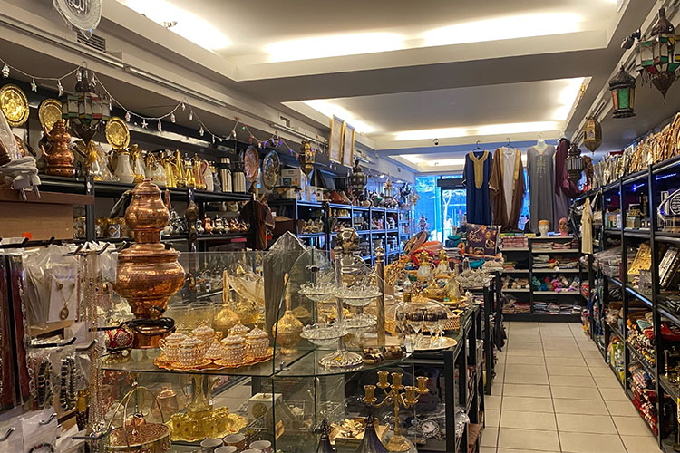 Inside the Boutique Bijoux D’Orient. 